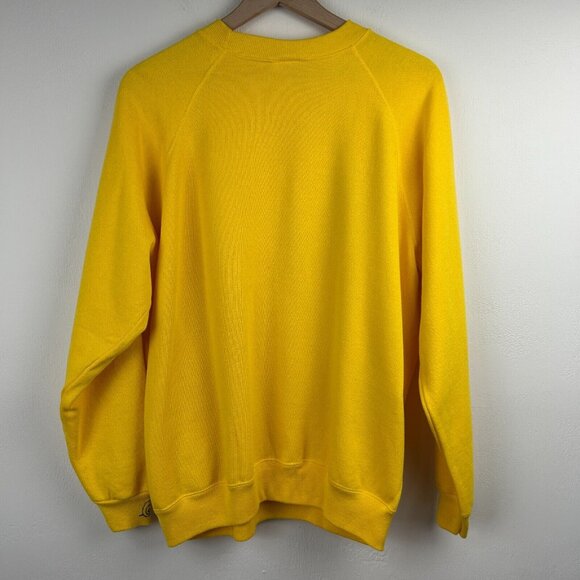 Vintage Hanes Hand Painted Sweatshirt Womens XL Yellow Fish Made in U.S.A Ladies - Picture 4 of 11